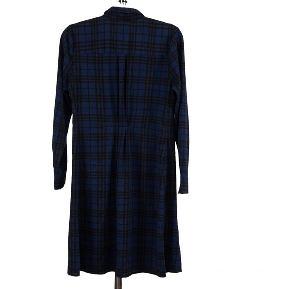 Thakoon collective blue plaid shirtdress size 6 - Picture 3 of 12